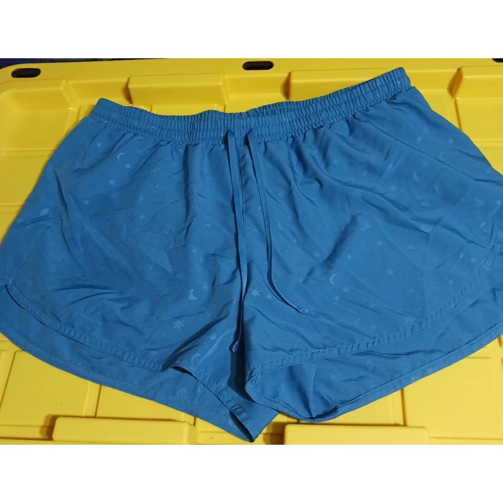 Old Navy Active Go-Dry Women's Blue Moon & Stars Running Shorts, Size Large